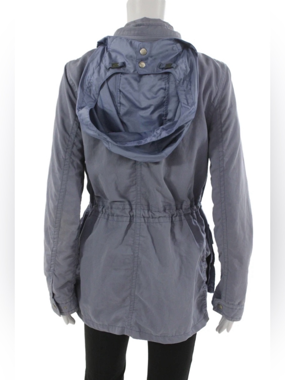 [Coach] Hooded Lightweight Gray Utility Anorak Parka Jacket Coat Women’s S - Picture 3 of 16
